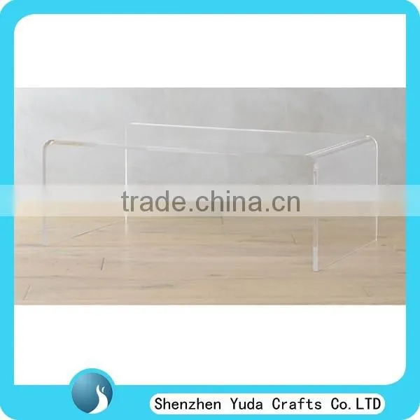 White Acrylic Chair Bedside Table Furniture Small Plexi Craft Acrylic Table photo-4
