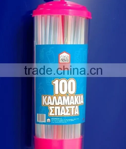 100pcs Pvc Boxed Fantistic Flexible Drink Straw photo-2