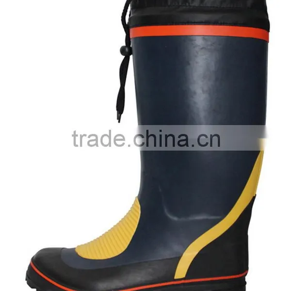 FARMING WORKING INDUSTRIAL MEN RUBBER RAIN SAFETY BOOTS WITH PU CUFF photo-6