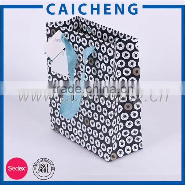 Fashion Paper Shopping Bag Black Luxury Paper Gift Bag photo-4