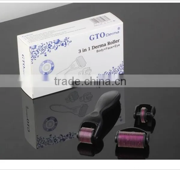 Face Roller 180/600/1200 Titanium Needles Derma Roller 3 IN 1 photo-3