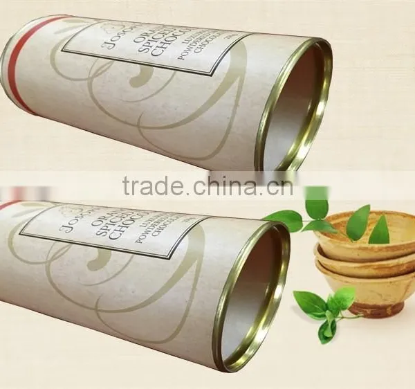 Craft Paper Tube Cardboard Tea Tubes Packaging Chinese Tea Packaging Supplier