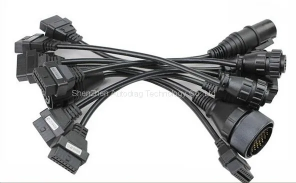 8 Piece Truck Cables OBD2 Adapter Truck Diagnostic Cable for Ds150,cdp+ photo-2