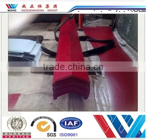 Lowes Metal Roofing Cost and Metal Roof Ridge Cap Sheet Color Steel Sheet Ridge for Prefab House photo-6
