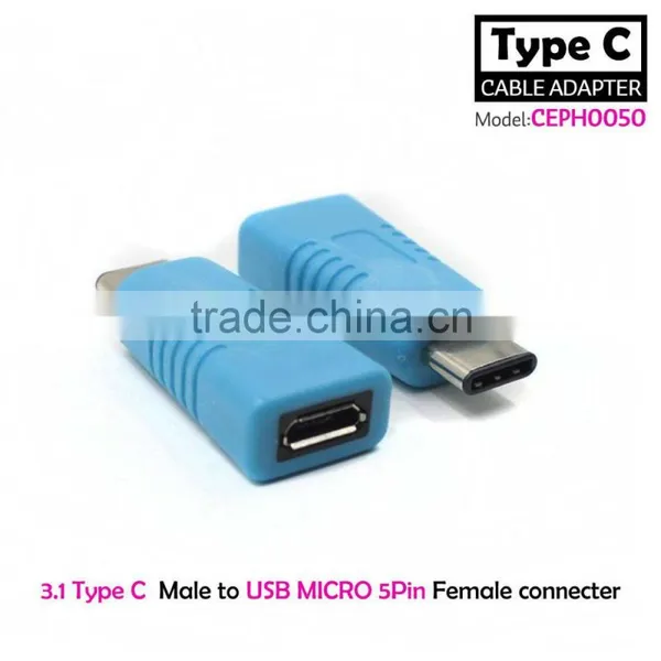 1M USB 3.1 C Type C Connector Male to Micro USB Male Data Cable for Tablet&smart Phone photo-2