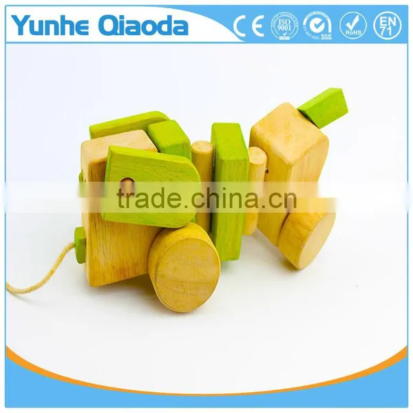 Pull Along Dog Wooden Toy Wiggles as You Pull They Make a Clicking Sound and Make a Fun Baby photo-3