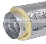 Hydroponics Acoustic Insulated Flexible Duct With Aluminum Foil Yellow Fiberglass for Greenhouse Air Ducting Ventilation System photo-2