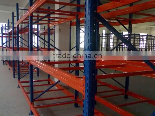 Slotted angle steel shelf