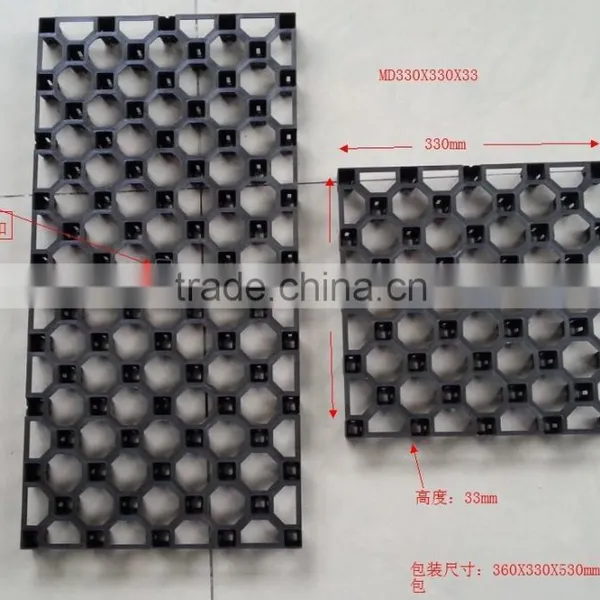High Compressive Strength Plastic Drainage Board for Roof Garden photo-6