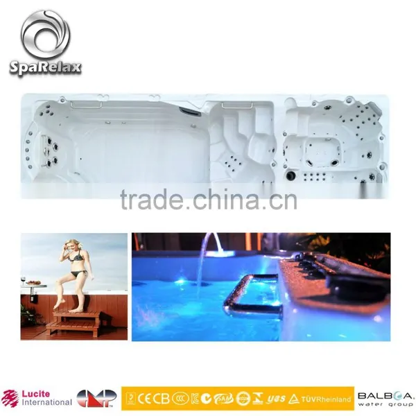 High Quality Fiberglass Pool Outdoor Swim Spa With CE (SRP-660) photo-6