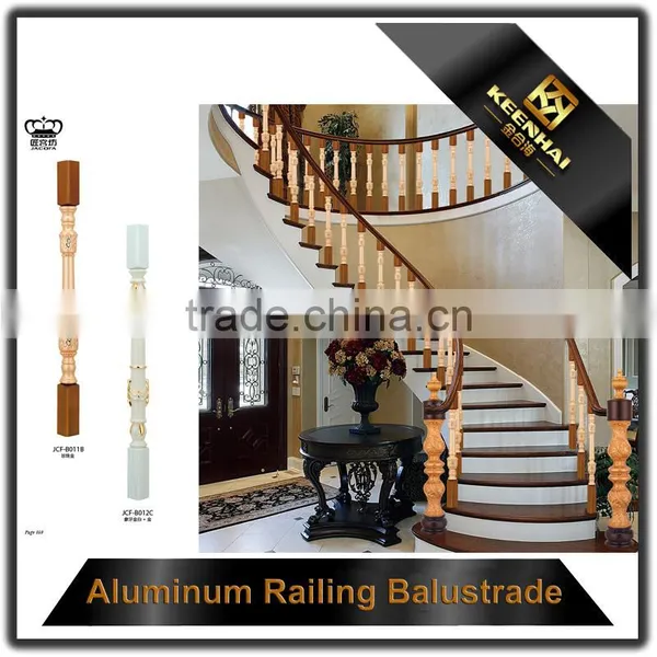 Floor Mounted Indoor Stairs Aluminum Handrail Profile photo-6