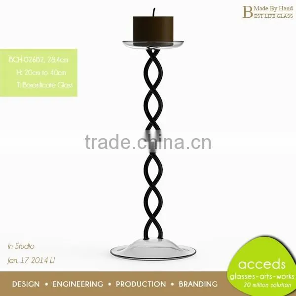 High End Glass Candle Holders For Weddings photo-6