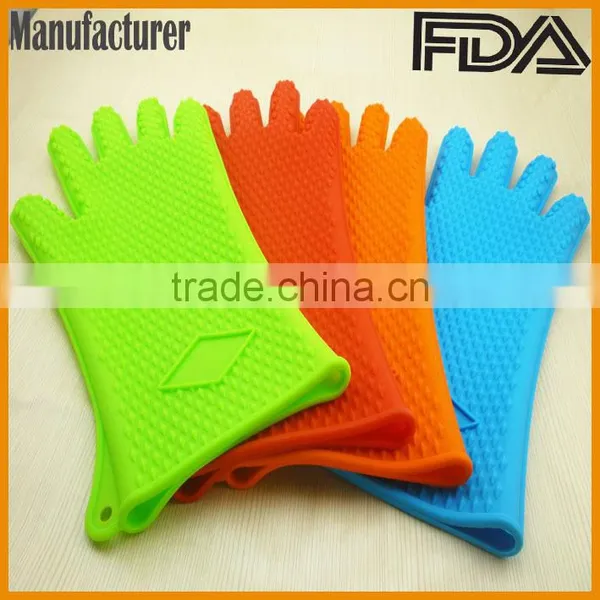 Silicone Extra Long Bbq Grill Glove With FDA Approved photo-4