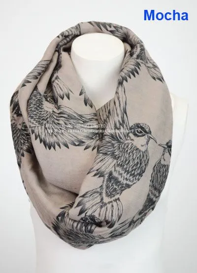 Beautiful Animal Print Cable Infinity Loop Scarf China Supplier photo-2