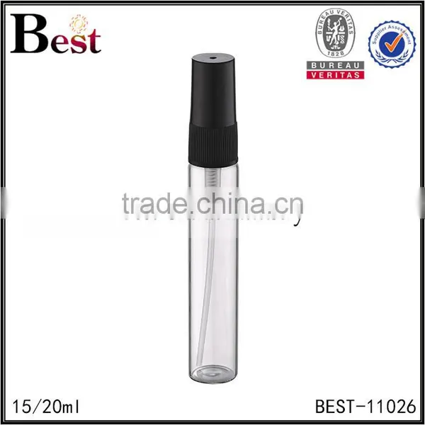 2017 Hot New Products Cosmetic Packaging 15ml 20ml Clear Blue Bottle Perfume Pump Sprayer Perfume Bottle Black Cosmetic Toner photo-4