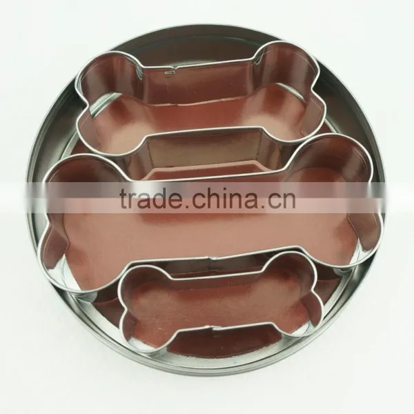 47096 3pcs Dog Bone Stainless Steel Cookie Cutter Set photo-2