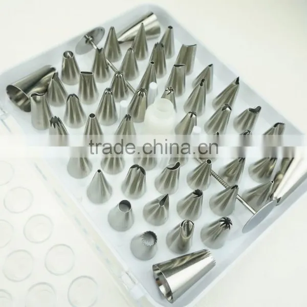 42156 52 Pcs 304 Stainless Steel Cake Master Decorating Tip Set, With Hinged Storage Box photo-6