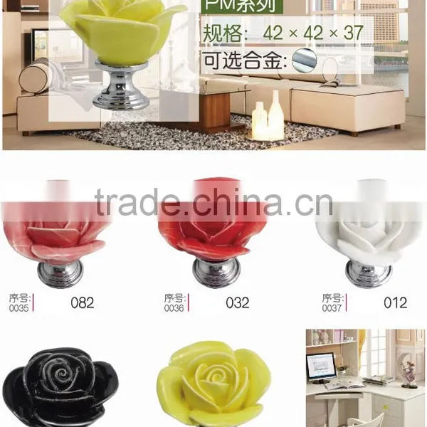 High Quality Marble Material Door Knobs Ceramic Door Handle Knobs photo-6
