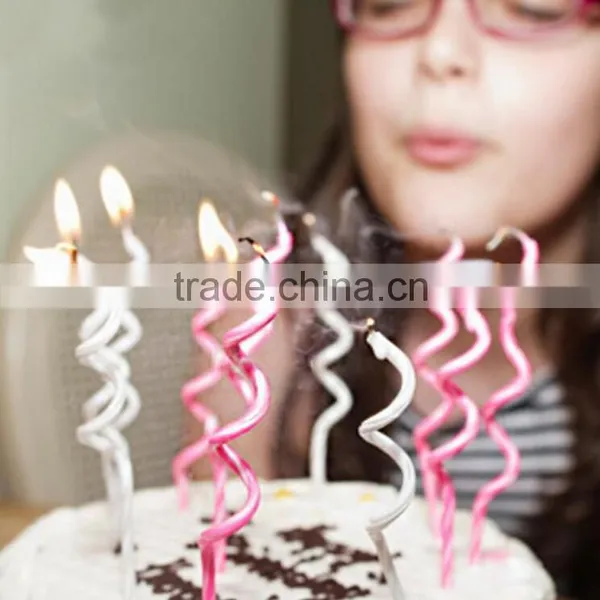 2015 Factory Wholesale Birthday Candles Birthday Cake Candles Spiral Candles photo-4