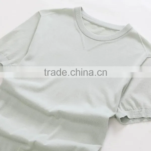 Custom 100% Fine Cotton White Plain t Shirt photo-3