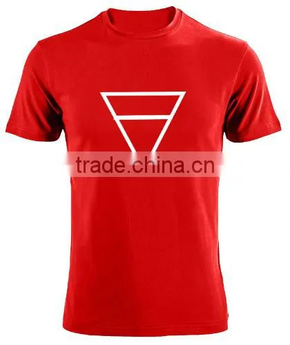 2016 100% Cotton T Shirt Print With Triangle Hugo Summer Style Short Tee photo-5