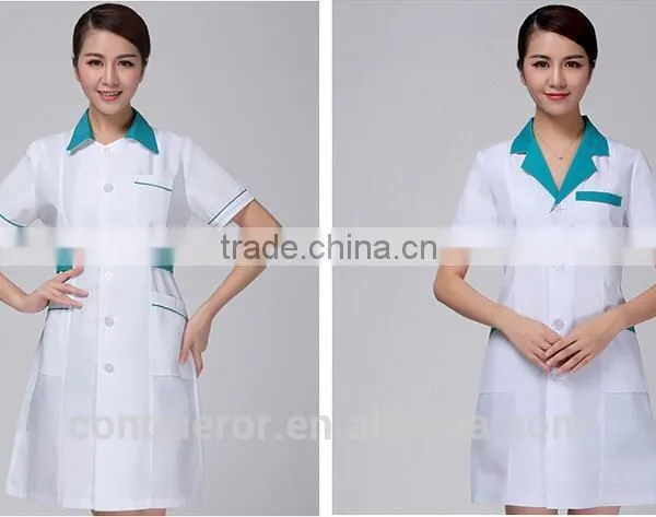 New Design Custom Quality Hospital Doctor's Uniform UFM1604 photo-2