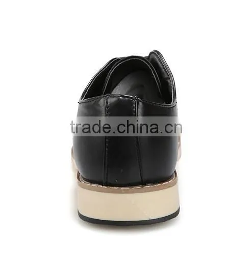 Black Brown Business pu Leather Shoe Stock for Man photo-3