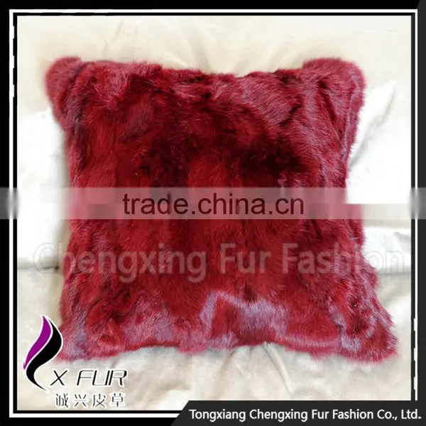CX-D-17G Excellent Types Of Rabbit Fur Pillow Cases photo-2