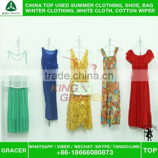 Factory Price Recycling Used Silk Dress Clothing Second Hand Used Clothing photo-2