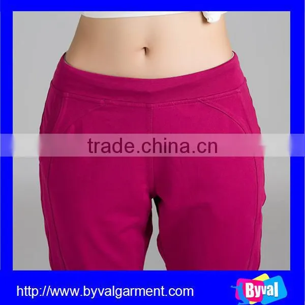 2015 Newly Design Custom High Quality Womens Fashion Slim Fit Jogger Sport Pants photo-4
