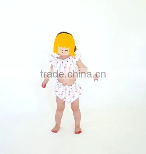 Amercian Girl Summer Beach Wear Bikini Two Piece Swimsuit Kids Beautiful Model Dresses photo-4