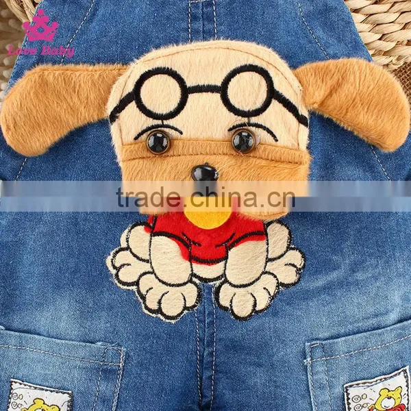 2015 Wholesale Baby Denim Short Pants Overalls Kids Strap Jeans Pants photo-2