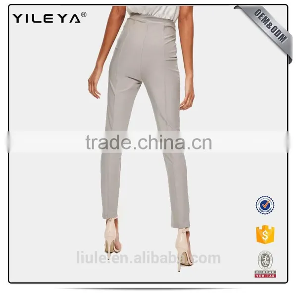 New Design Women Stylish Formal Slim Cigarette Linen Casual Pant Patterns photo-2