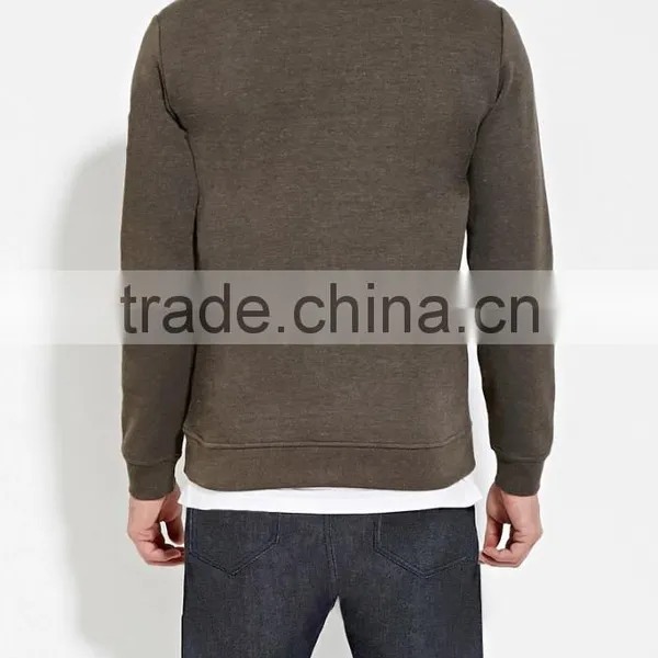 Wholesale Blank Bodybuilding Long Sleeve No Hooded Round Neck Sweatshirt photo-4