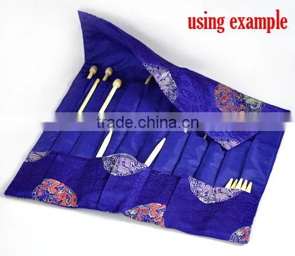 High Quality Dark Blue Knitting Needle Case (DP & Hooks) photo-3