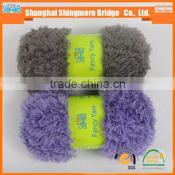 Shopping Knitting Yarns China Supplier Cheapest Price Wholesale 100% Nylon Feather Yarn Eyelash Yarn for Hand Knitting Scarf photo-5