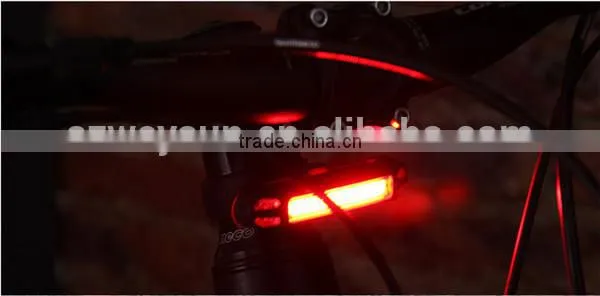 Waterproof Comet USB Rechargeable Bicycle Head Light High Brightness Red LED 100 Lumen Front / Rear Bike Safety Light Pack photo-6