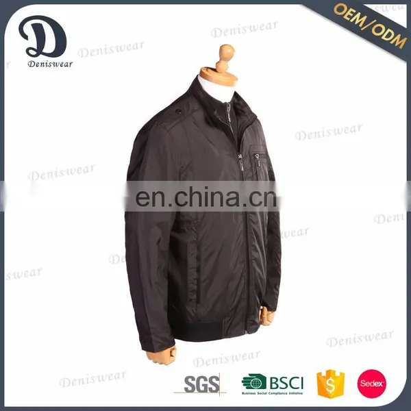 Factory Sale Black Bomber Jacket Men Jacket Wholesale