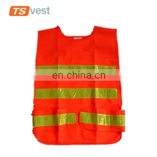 Yellow Reflective Strips Kid Safety Vest With Adjustable Band