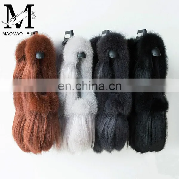 Popular Lovely Fox Fur Vest Beautiful Good Quality Girl Fox Short Fur Vest photo-6