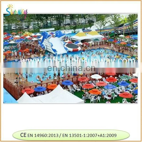 Durable Waterproof Rectangular Portable Swimming Pools With Silde photo-4