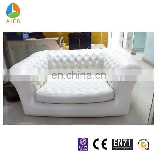 2017 White & Luxury Double Love Seat Inflatable Sofa photo-2