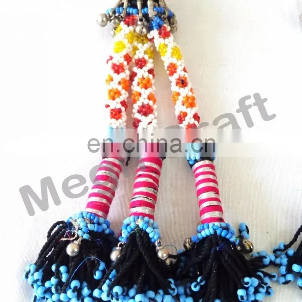 Kuchi Tribal Beaded Tassels -Bulk Afghani Tassels-Bohemian Wall Hanging- Door Hanging - Belly Dance Tassels photo-5