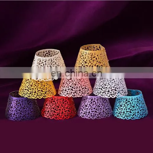 Cake Accessory Food Packaging Folk Art Laser Cut Paper Cup Cake Wrappers photo-4