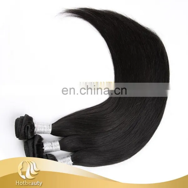 Factory 20inch Clip-In Straight Remy Human Hair Extensions 100G #1 Pure Jet Black photo-3