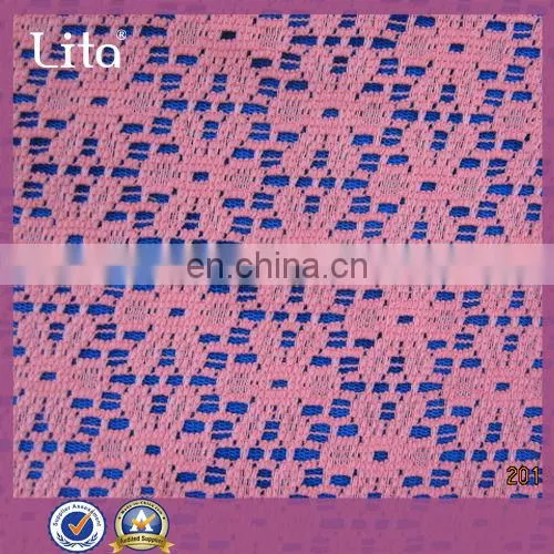 Cheap Polyester Flower Lace Fabric for Garment