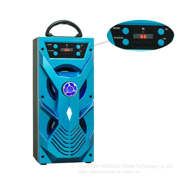 Audio Amplifier 4 Inch 10W Wood Portable Multifunctional Wireless Trolley Speakers photo-4