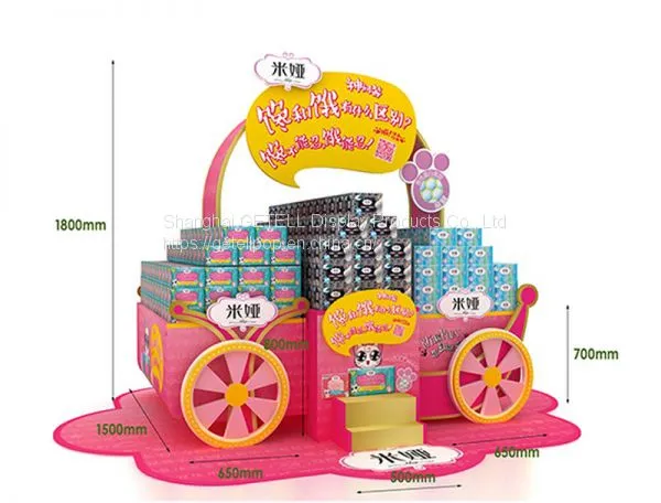 Customized Promotional Tissue Corrugated Paper Island Display/ Dumpbin/ Standee