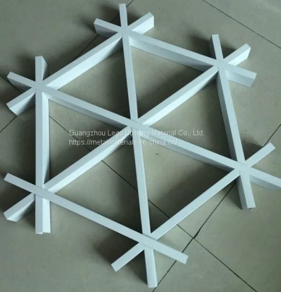 Cell Grid Decorative For Supermarkets / Shopping Malls Suspended Aluminum Grilles Ceiling Open photo-3