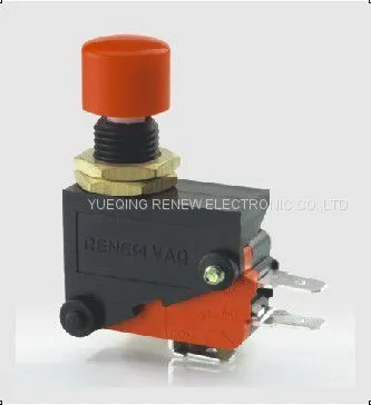Renew RVMB1 Plastic Panel Mount Push Button 16A Micro Switch